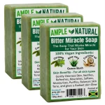 Bitter Miracle Soap Bar for Body & Face - 3, 6, & 12 Pack Bundles