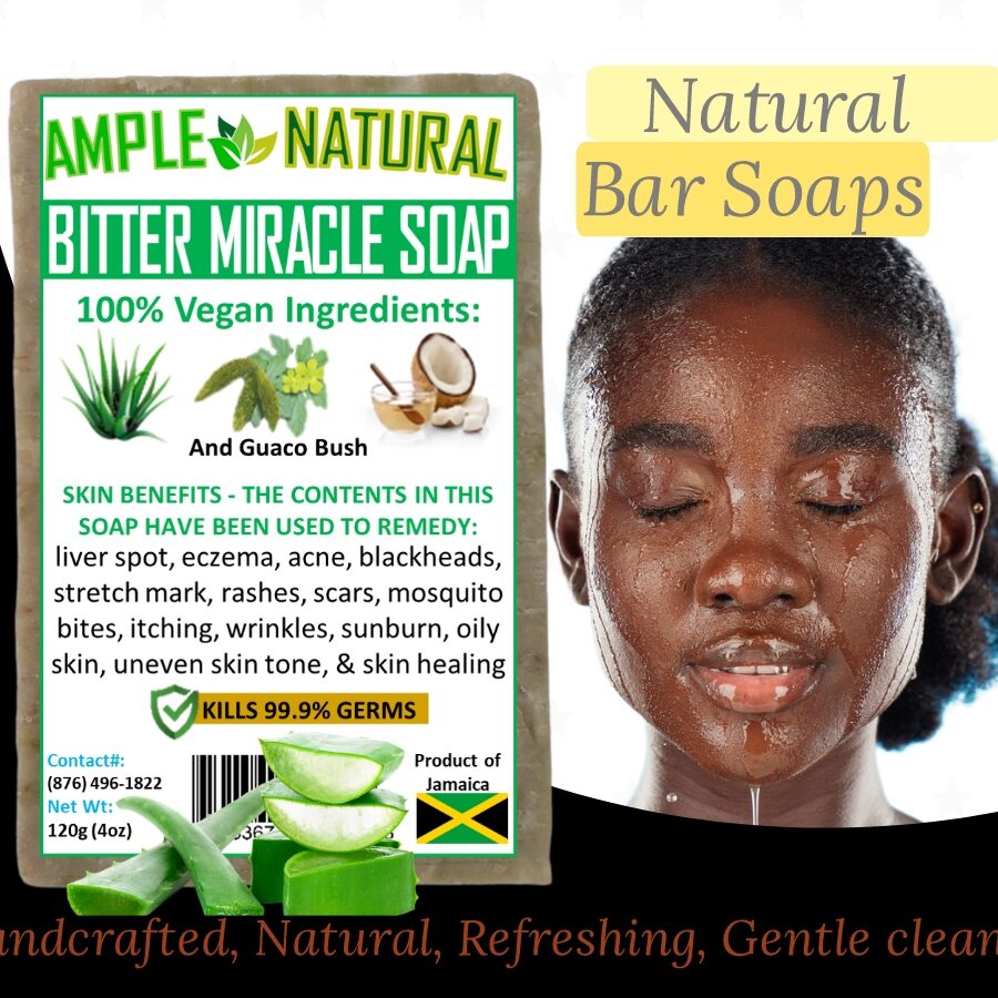 Ample Natural Bitter Miracle Bar Soap for gently cleanse and healing