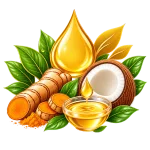 Ample Natural Turmeric, Coconut Oil, and Nourishing Oils