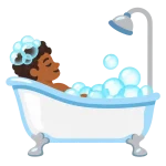 Bathing With Ample Natural Soap