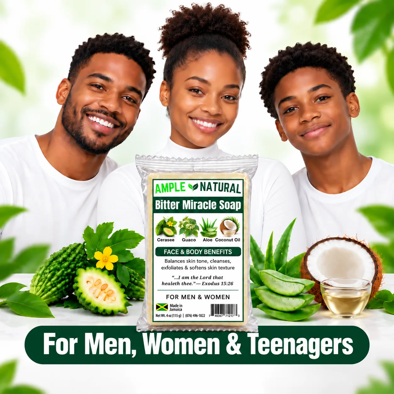 The Bitter Miracle Soap is for Men, Woman and Teens