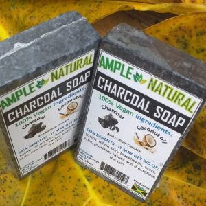 Charcoal Soap for Face & Body - Organic and Naturally Made in Jamaica 4oz Bar
