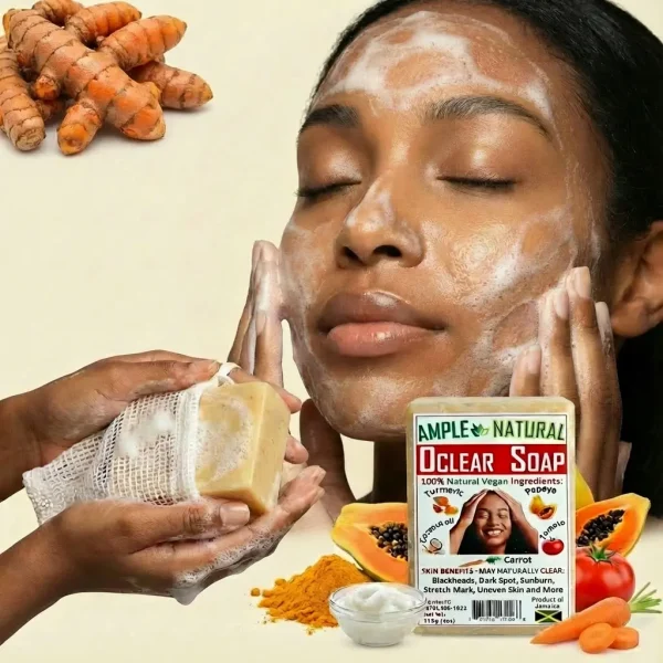 Oclear bar soap with turmeric